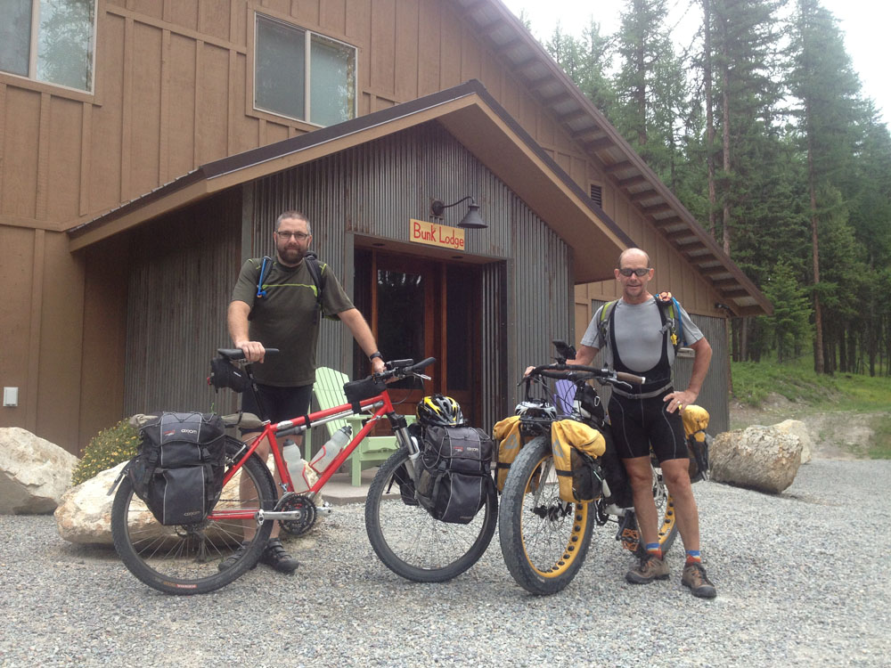 happy guests at the Whitefish Bike Retreat