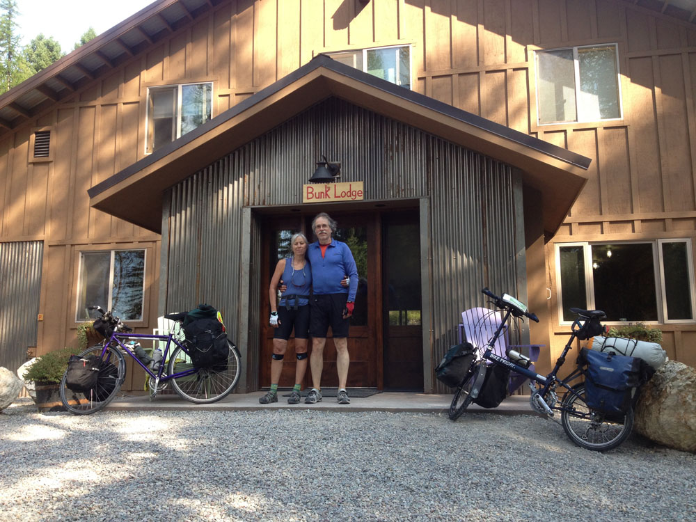 happy guests at the Whitefish Bike Retreat