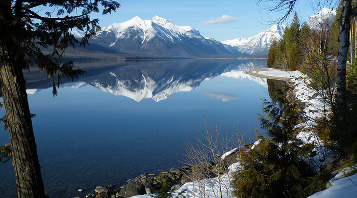 Glacier National Park sits nearby the Whitefish Bike Retreat