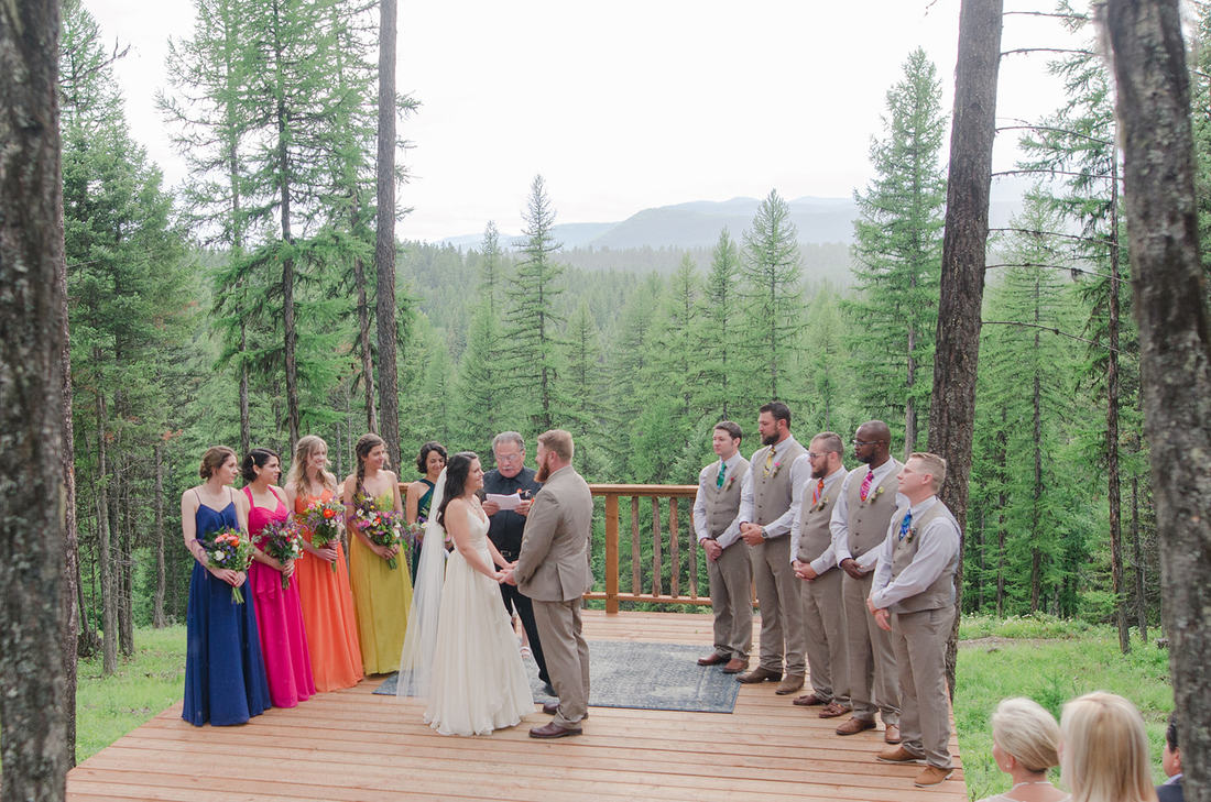 The ridge deck is a great location for your wedding ceremony