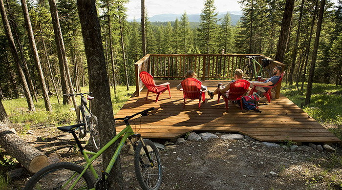 The Ridge deck is perfect for unwinding after a day of riding